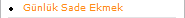 Günlük Sade Ekmek